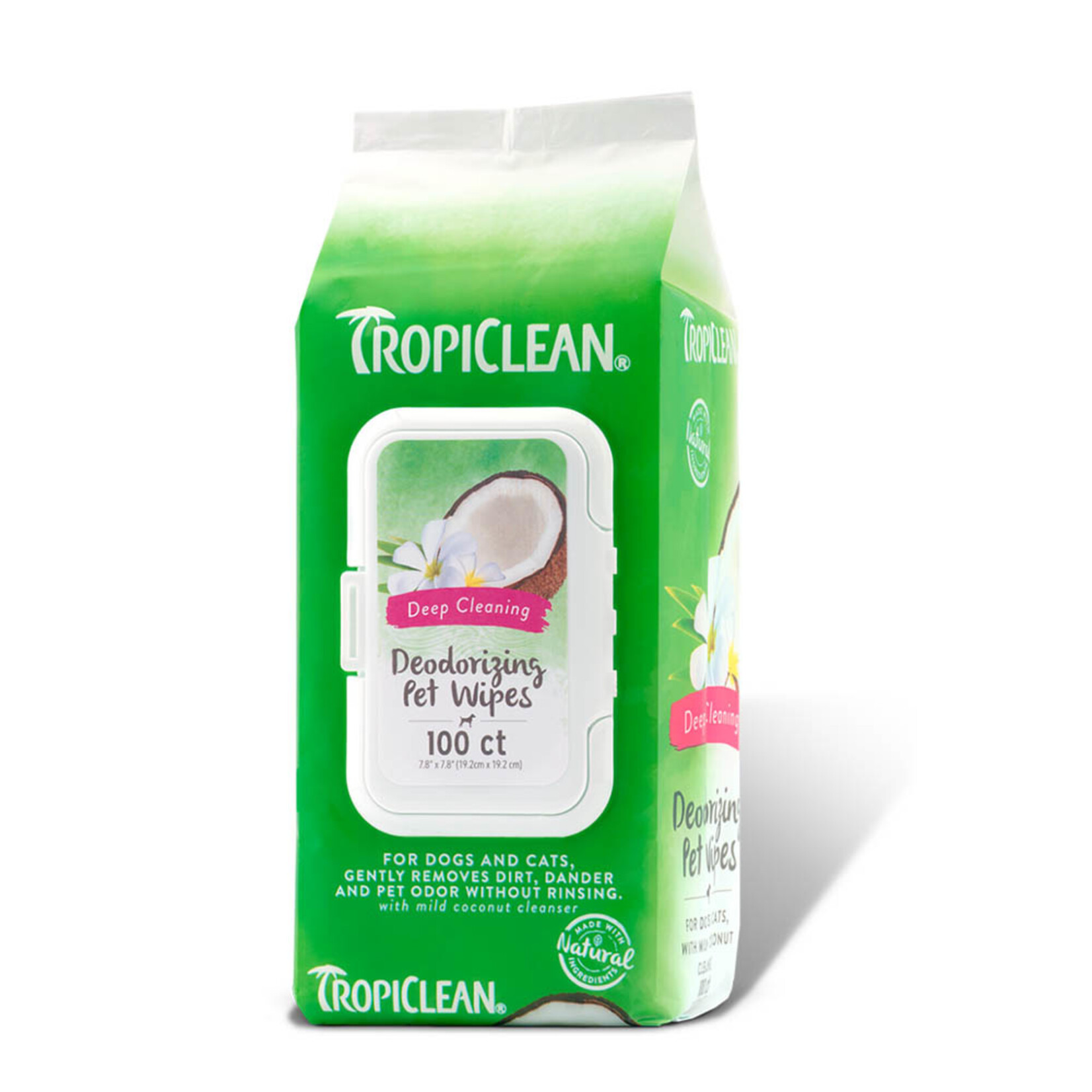 Tropiclean® Tropiclean Deep Cleaning Pet Wipes 100ct