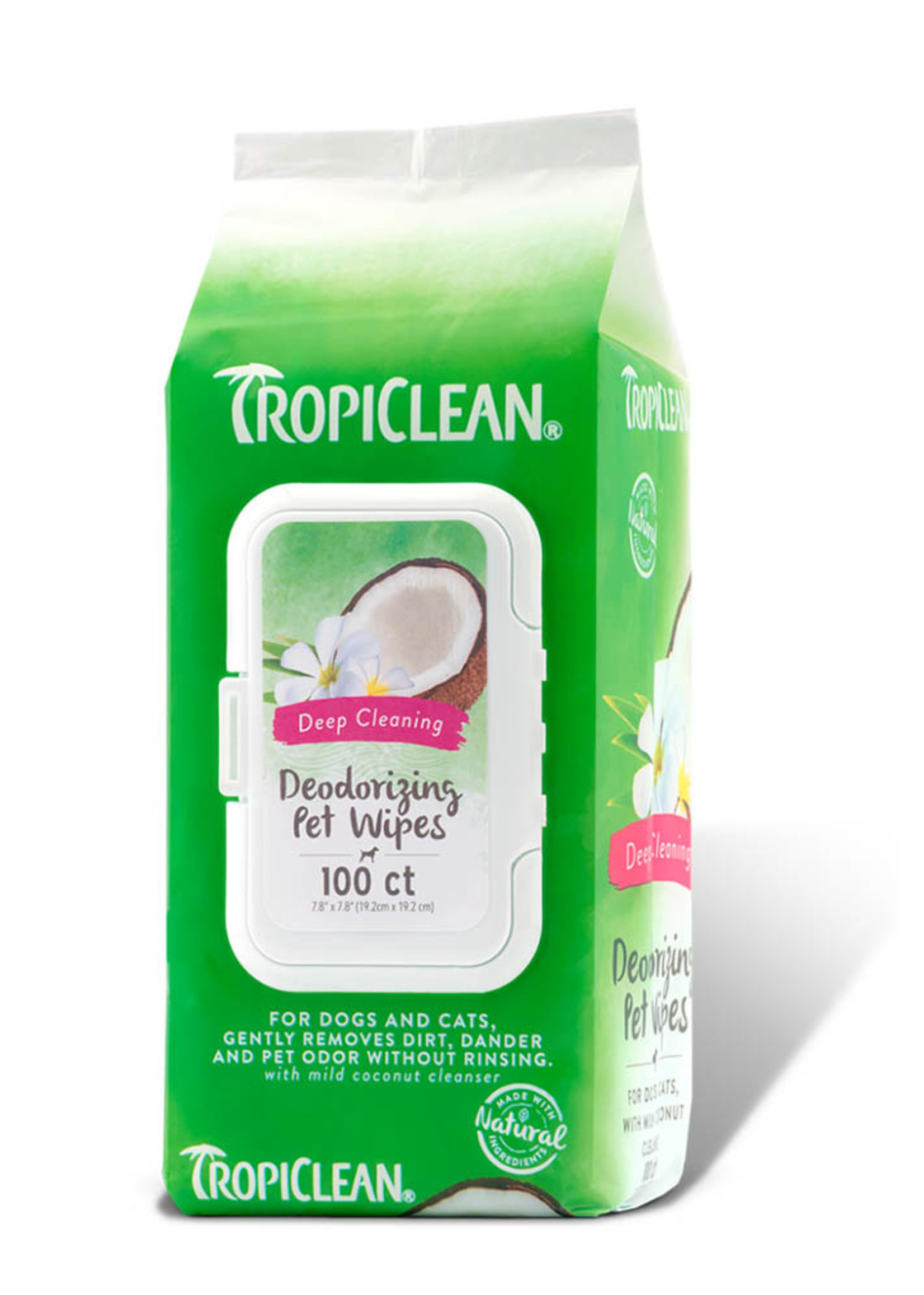 Tropiclean® Tropiclean Deep Cleaning Pet Wipes 100ct