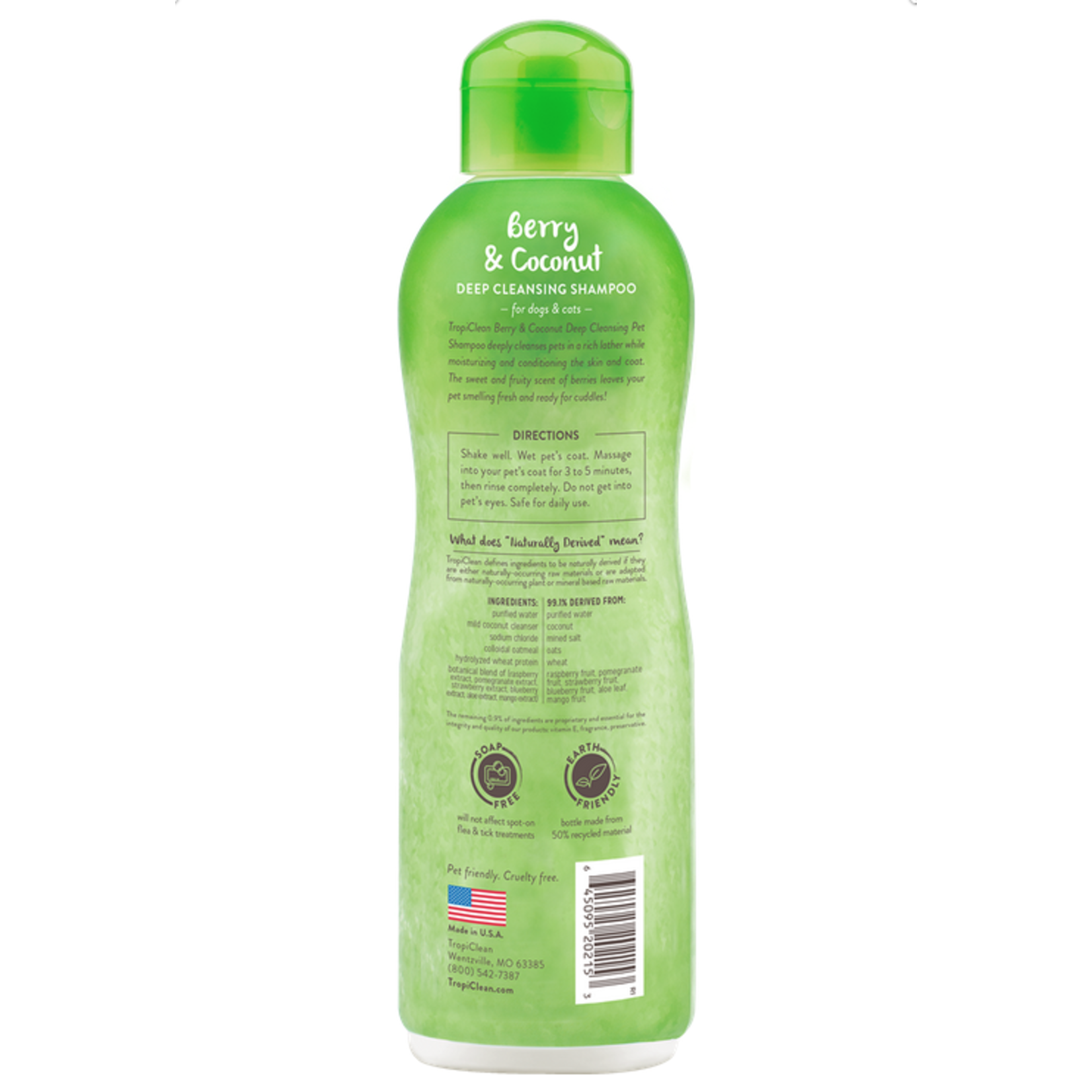 Tropiclean® Tropiclean Berry and Coconut Deep Clean Pet Shampoo 20oz.