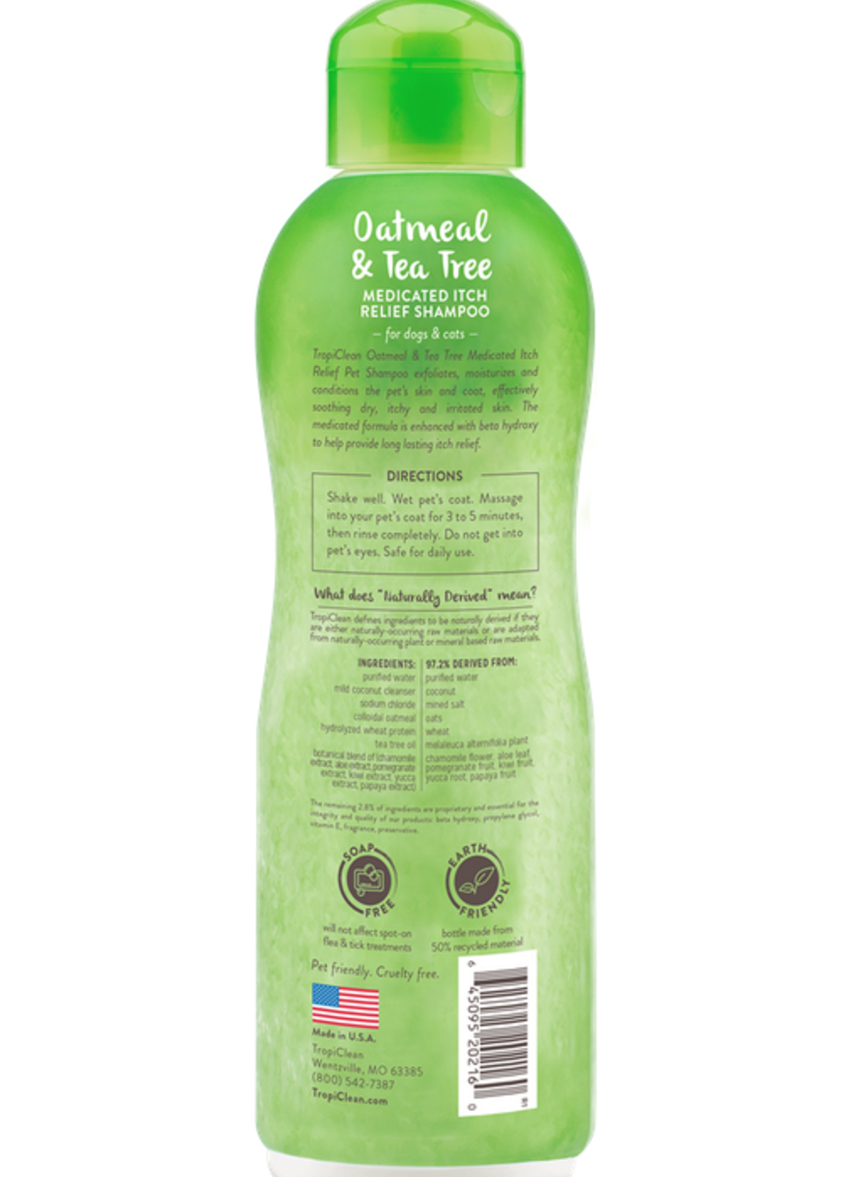 Tropiclean® Tropiclean Oatmeal and Tea Tree Medicated Pet Shampoo 20oz