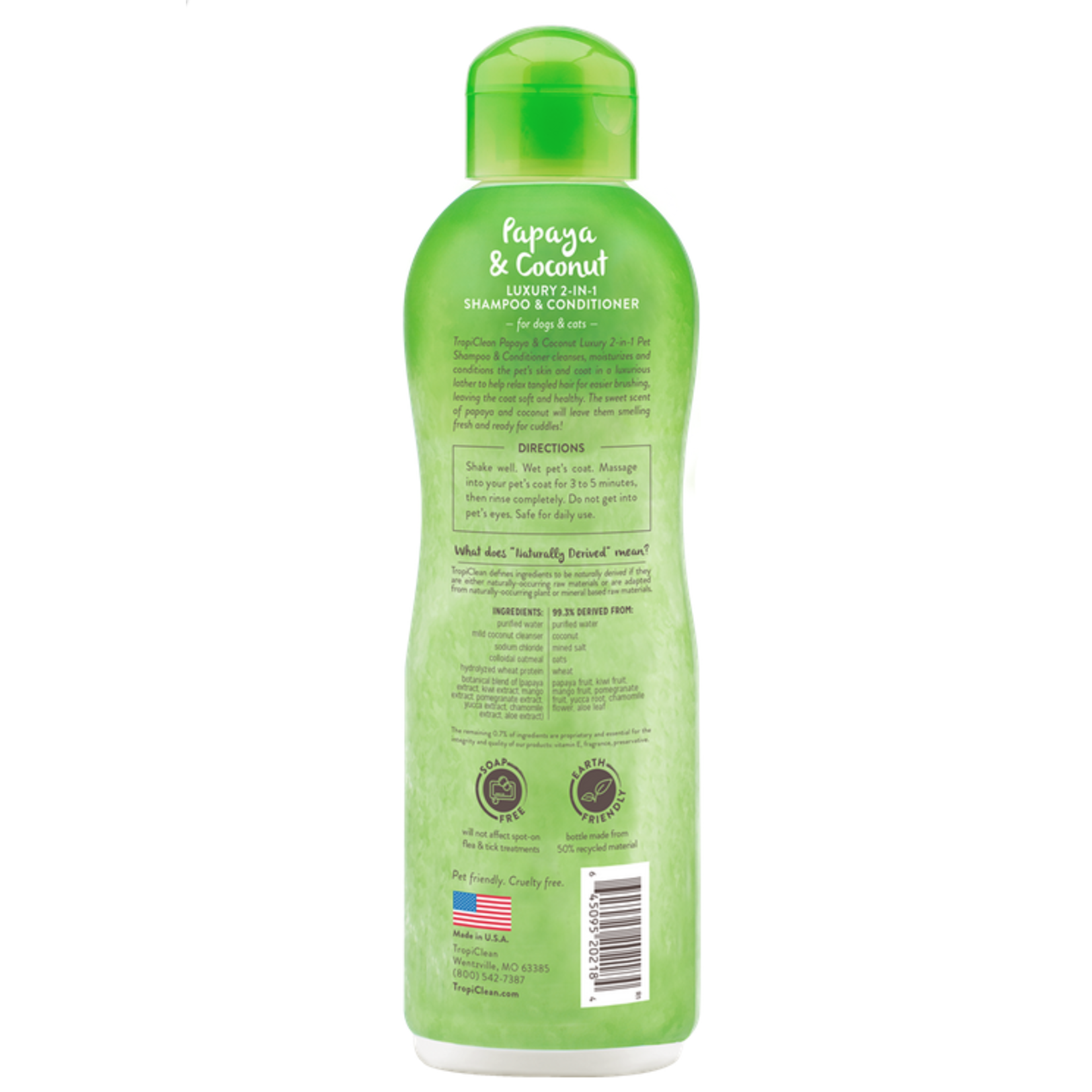 Tropiclean® Tropiclean Papaya & Coconut Pet Shampoo Conditioner 20 oz.