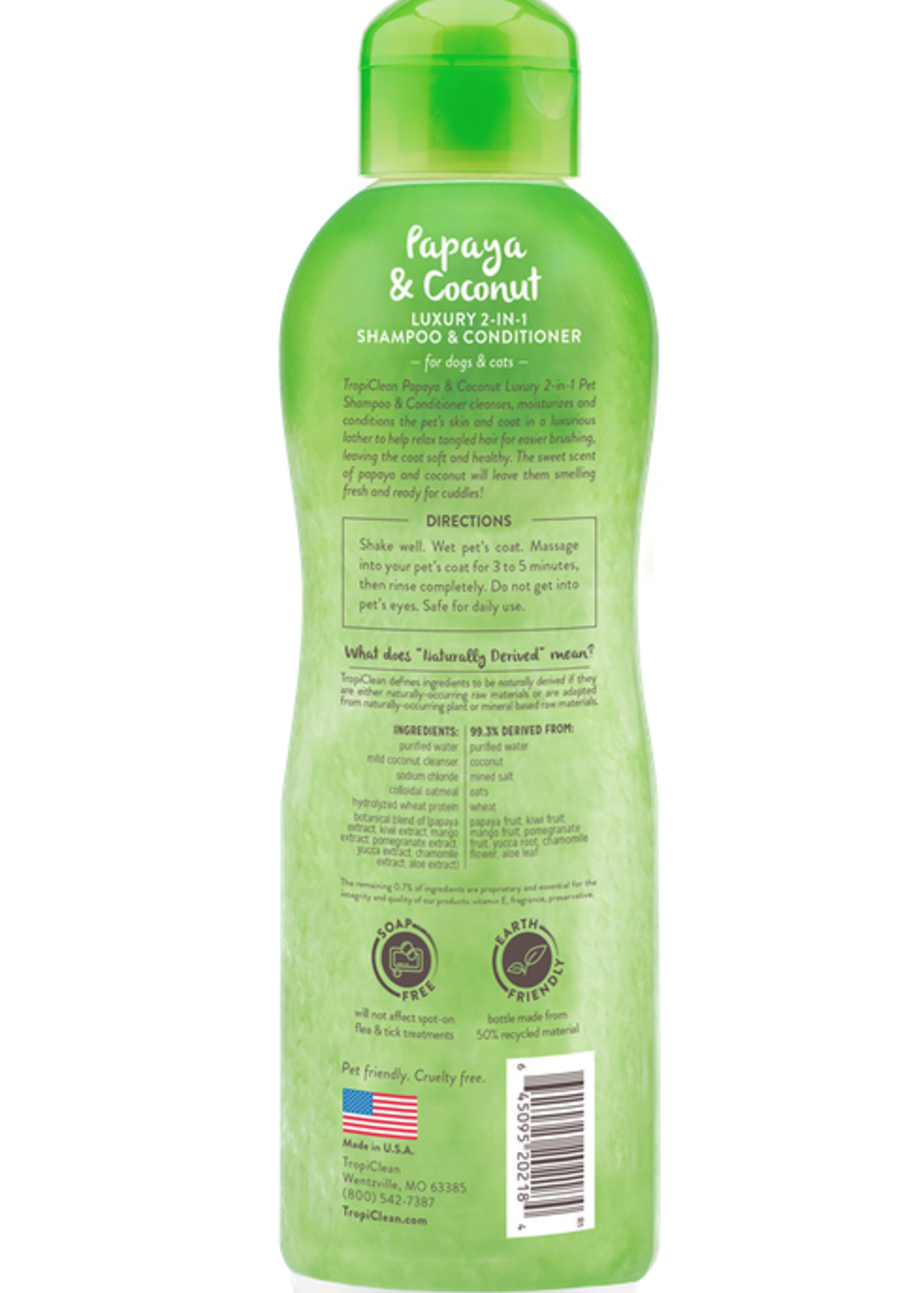 Tropiclean® Tropiclean Papaya & Coconut Pet Shampoo Conditioner 20 oz.