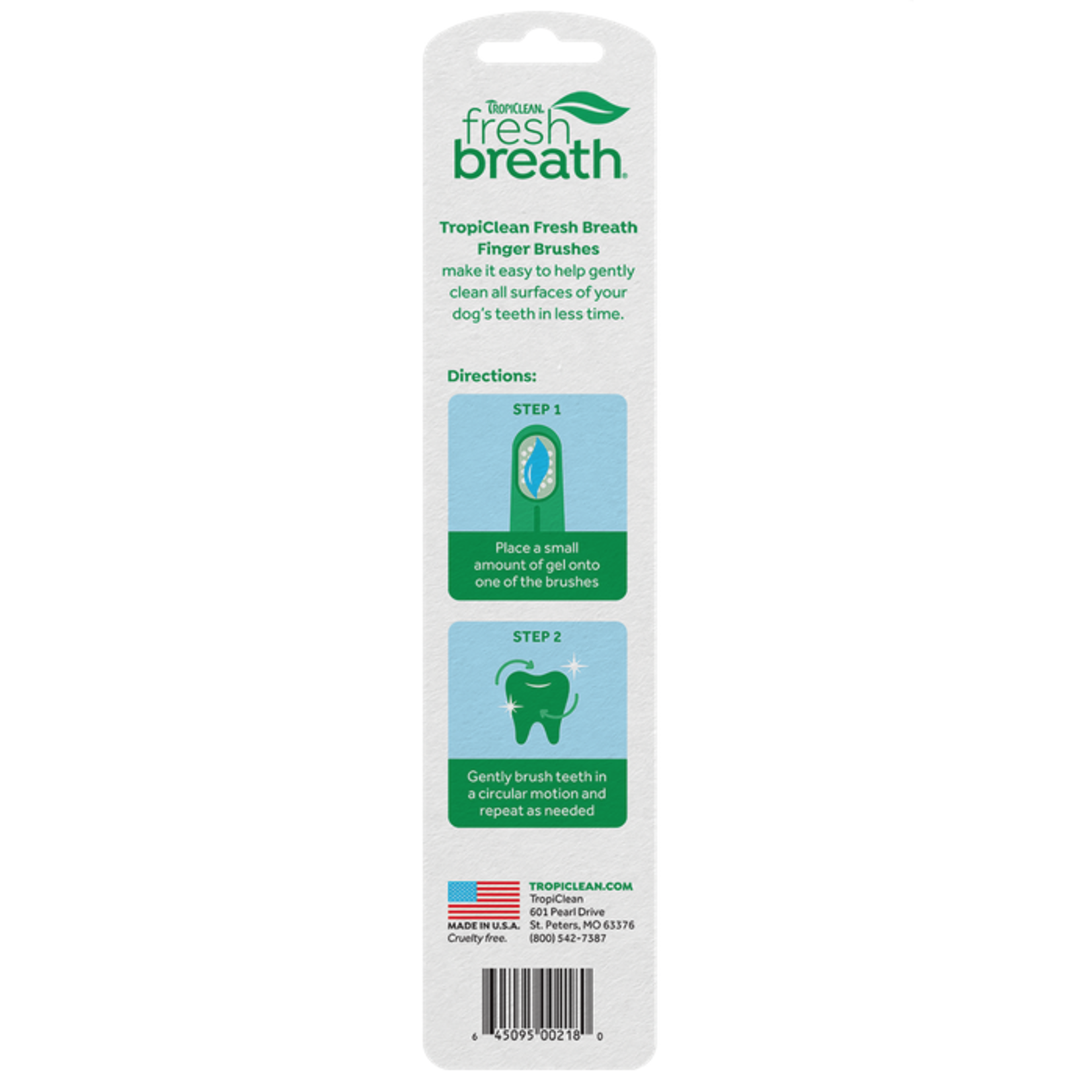 Tropiclean® Tropiclean Fresh Breath Finger Brushes – 2pc