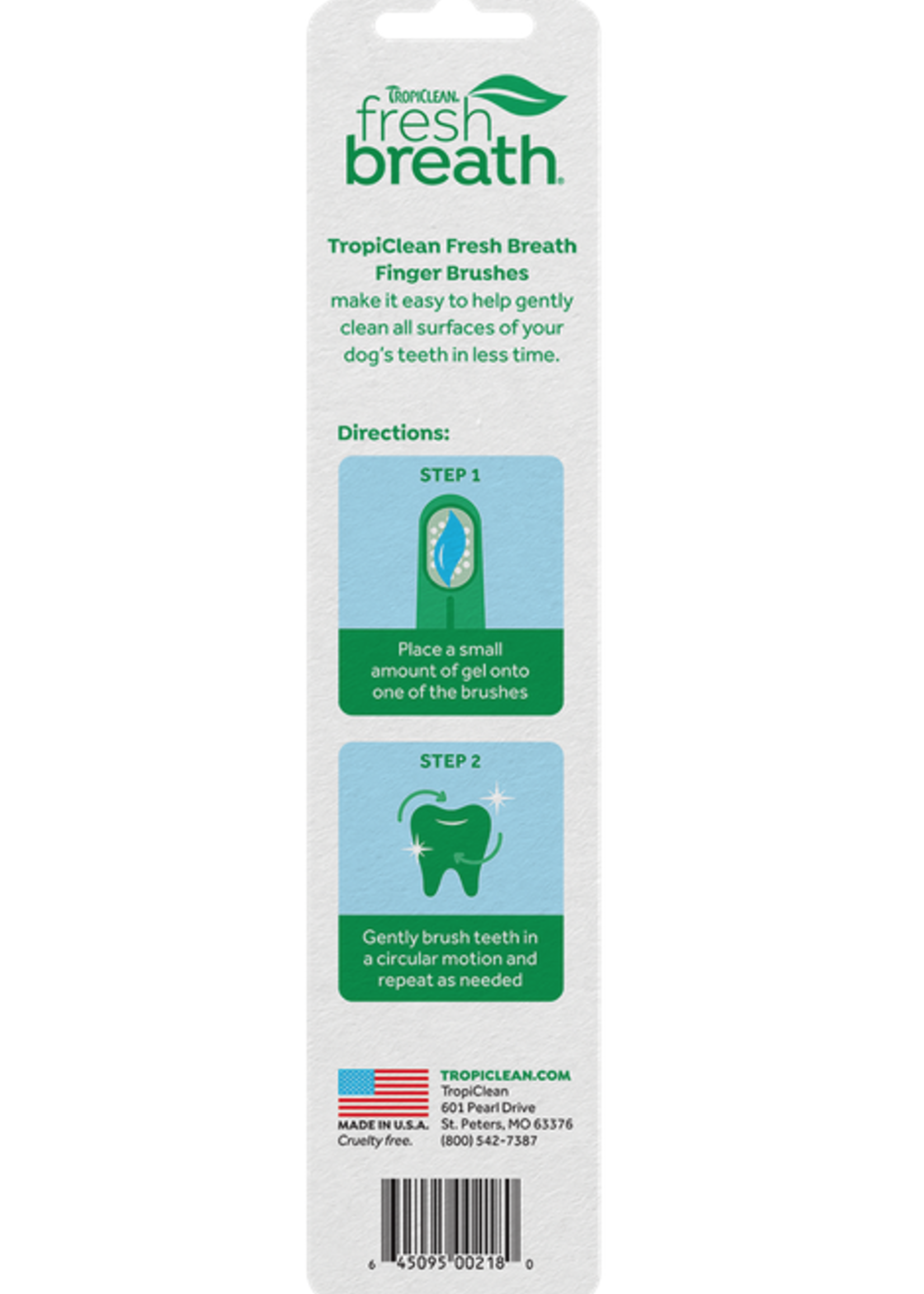 Tropiclean® Tropiclean Fresh Breath Finger Brushes – 2pc