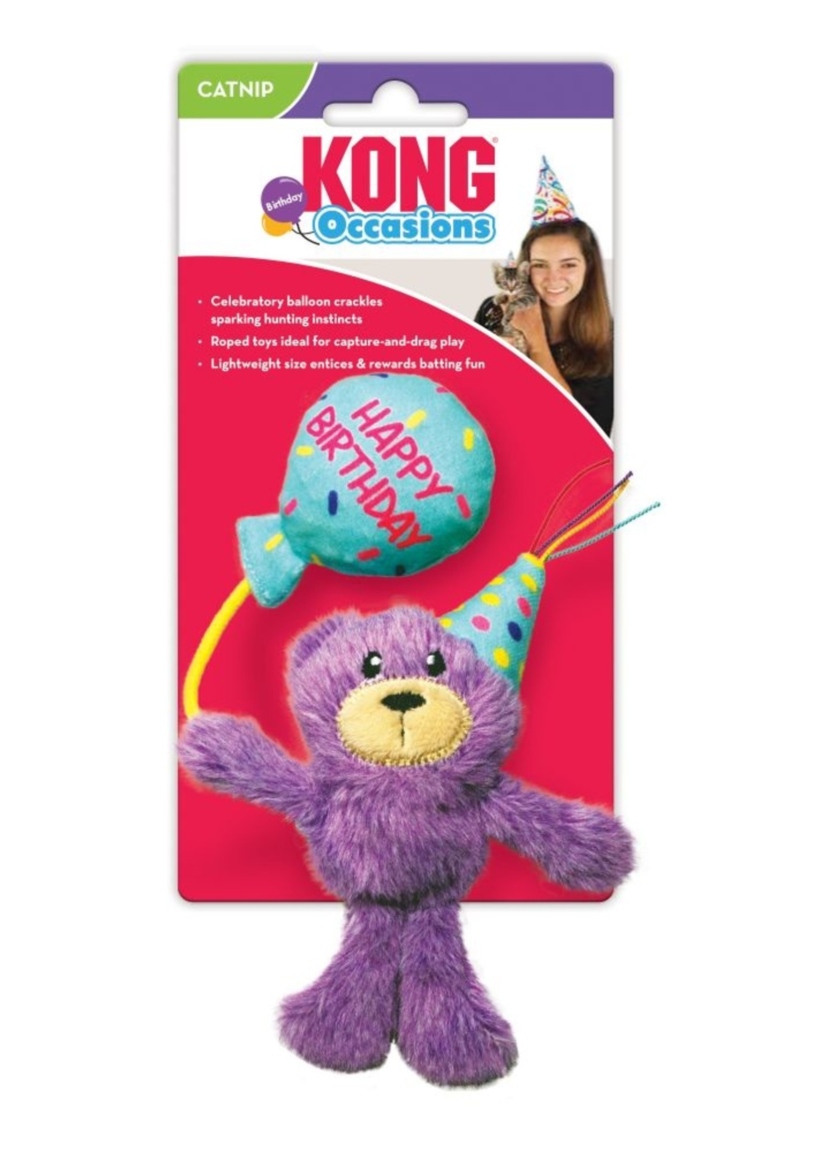 Kong® Cat Occasions Bday Teddy