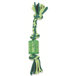Mammoth Mammoth Cloth Squeaky Rope w/TPR Small 10” (assorted colours)