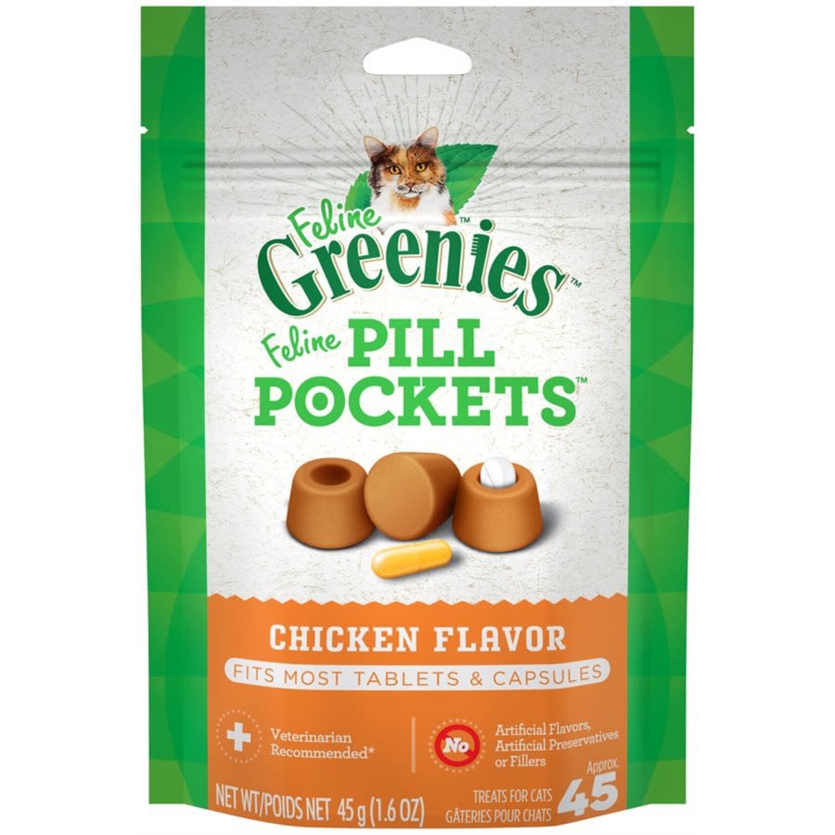 Greenies Greenies Feline Pill Pockets Chicken 1.6oz