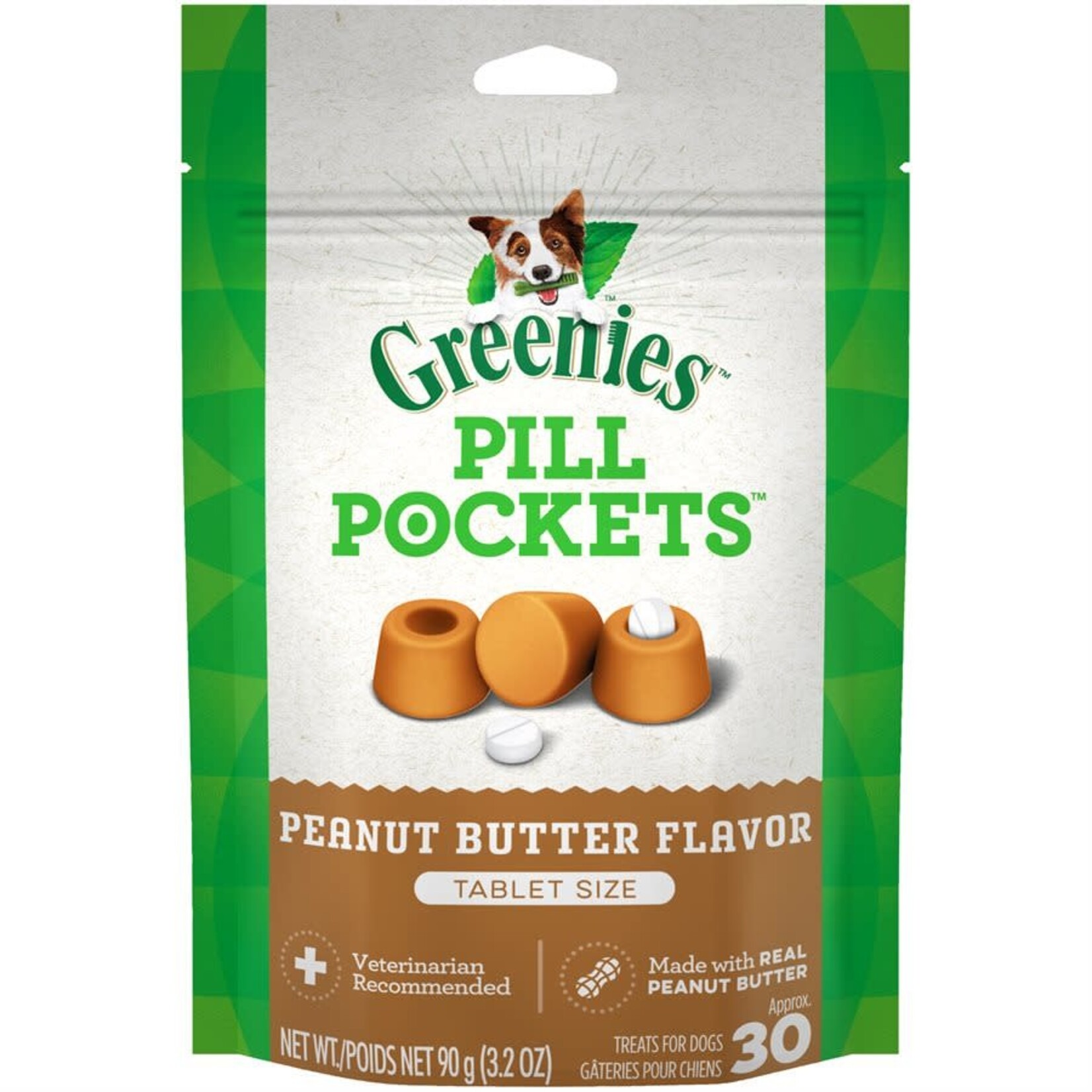 Greenies Greenies Pill Pockets Dog Tablet Peanut Butter 3.2oz