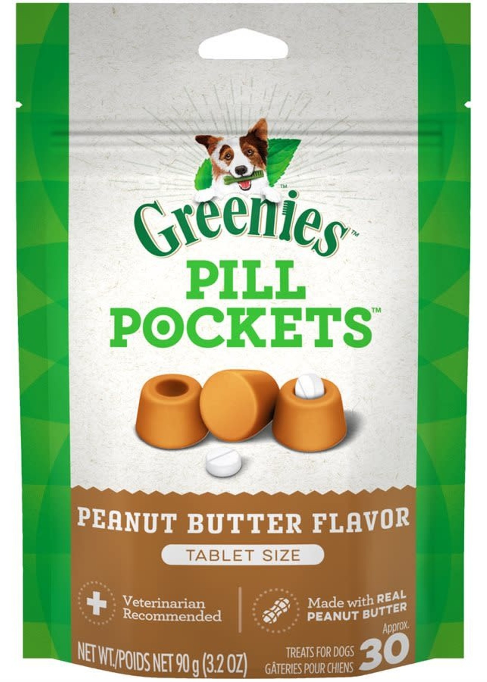 Greenies Greenies Pill Pockets Dog Tablet Peanut Butter 3.2oz