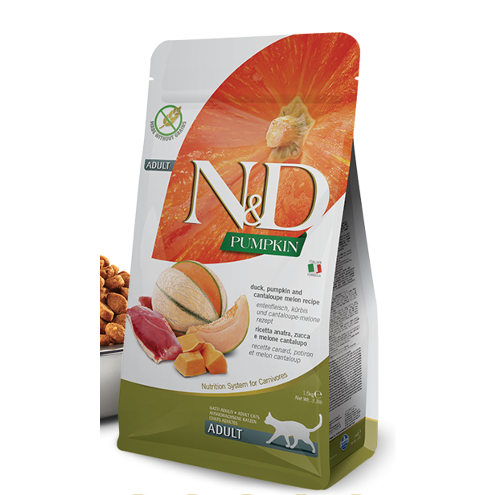 Farmina N&D Cat Adult Duck, Pumpkin & Cantaloupe 11lb