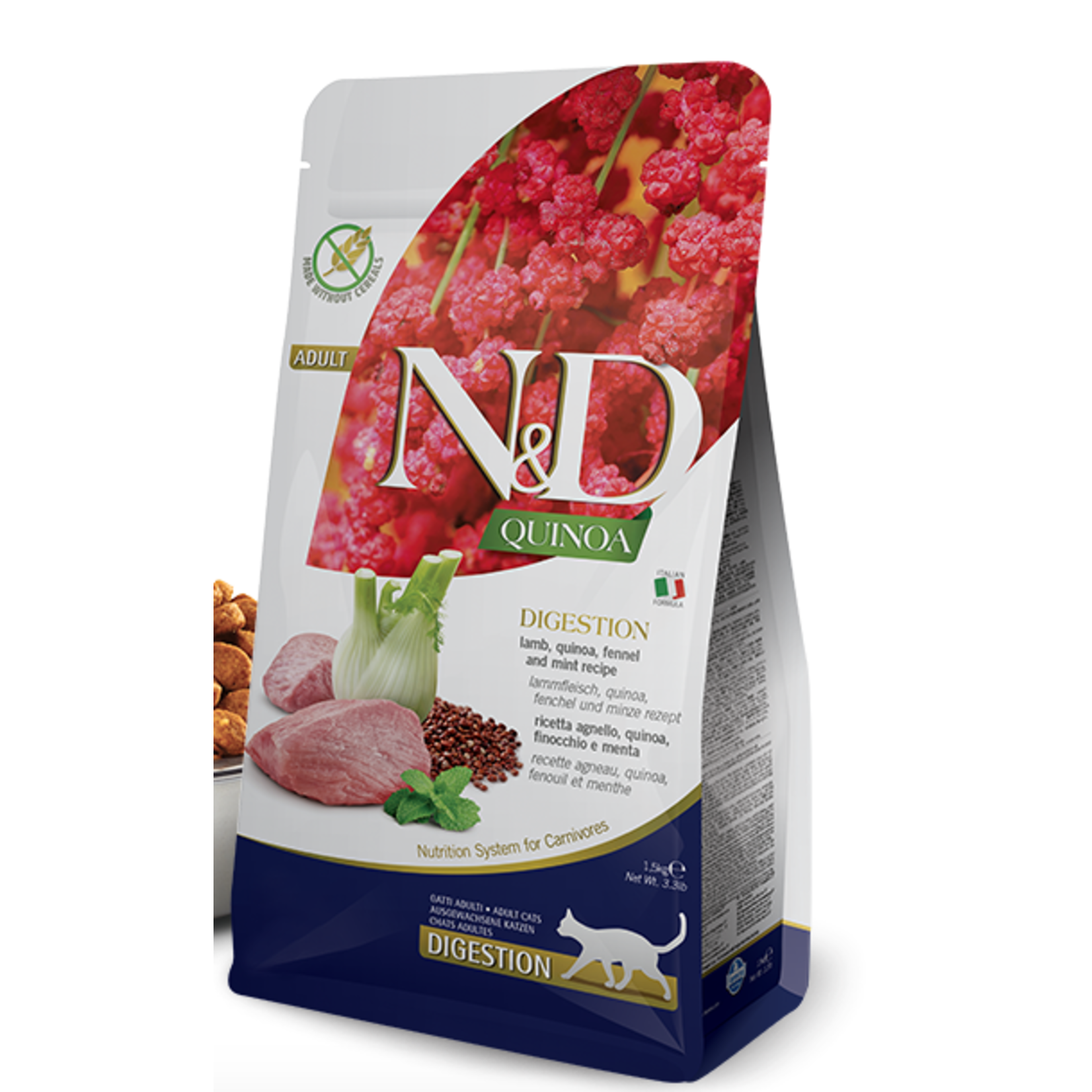 Farmina N&D Cat Lamb & Quinoa Digestion 3.3LB