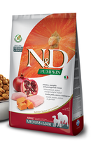 Farmina N&D Dog Chicken & Pomegranate w/Pumpkin Adult Med/Maxi 5.5.LB