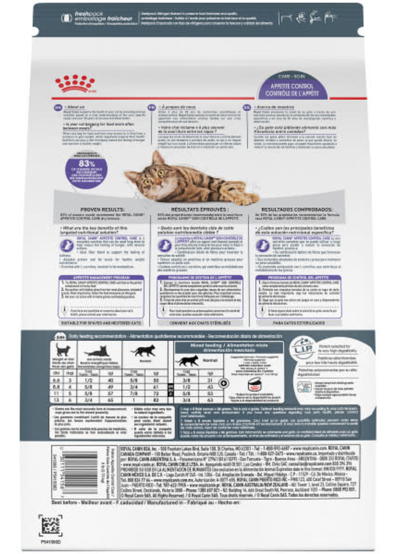 Royal Canin® Royal Canin Cat Appetite Control Spayed/Neutered 2.5lb