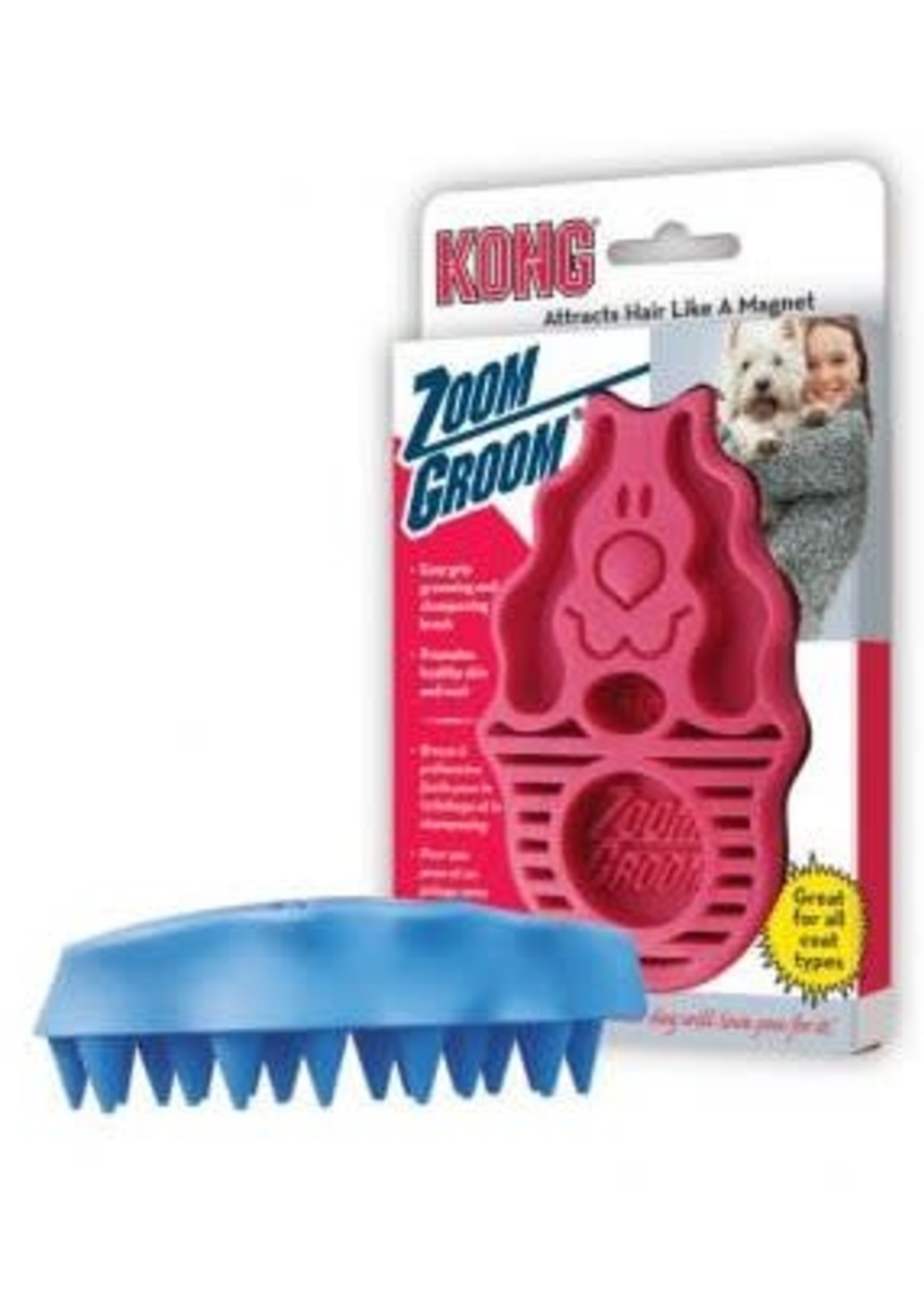 Kong® Kong Zoom Groom Boysenberry for Dogs & Cats (Blue)