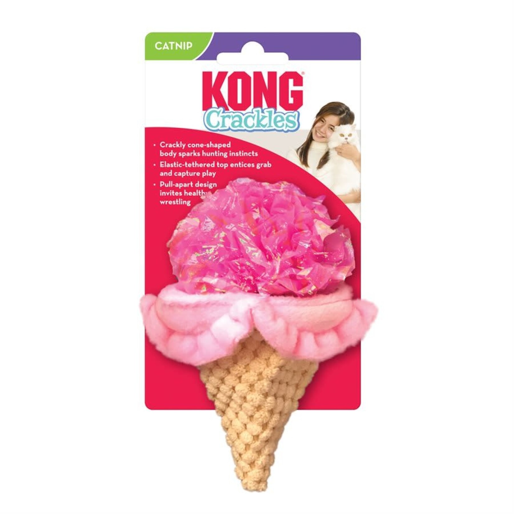 Kong® Kong Crackles Scoop with Catnip (assorted colours)