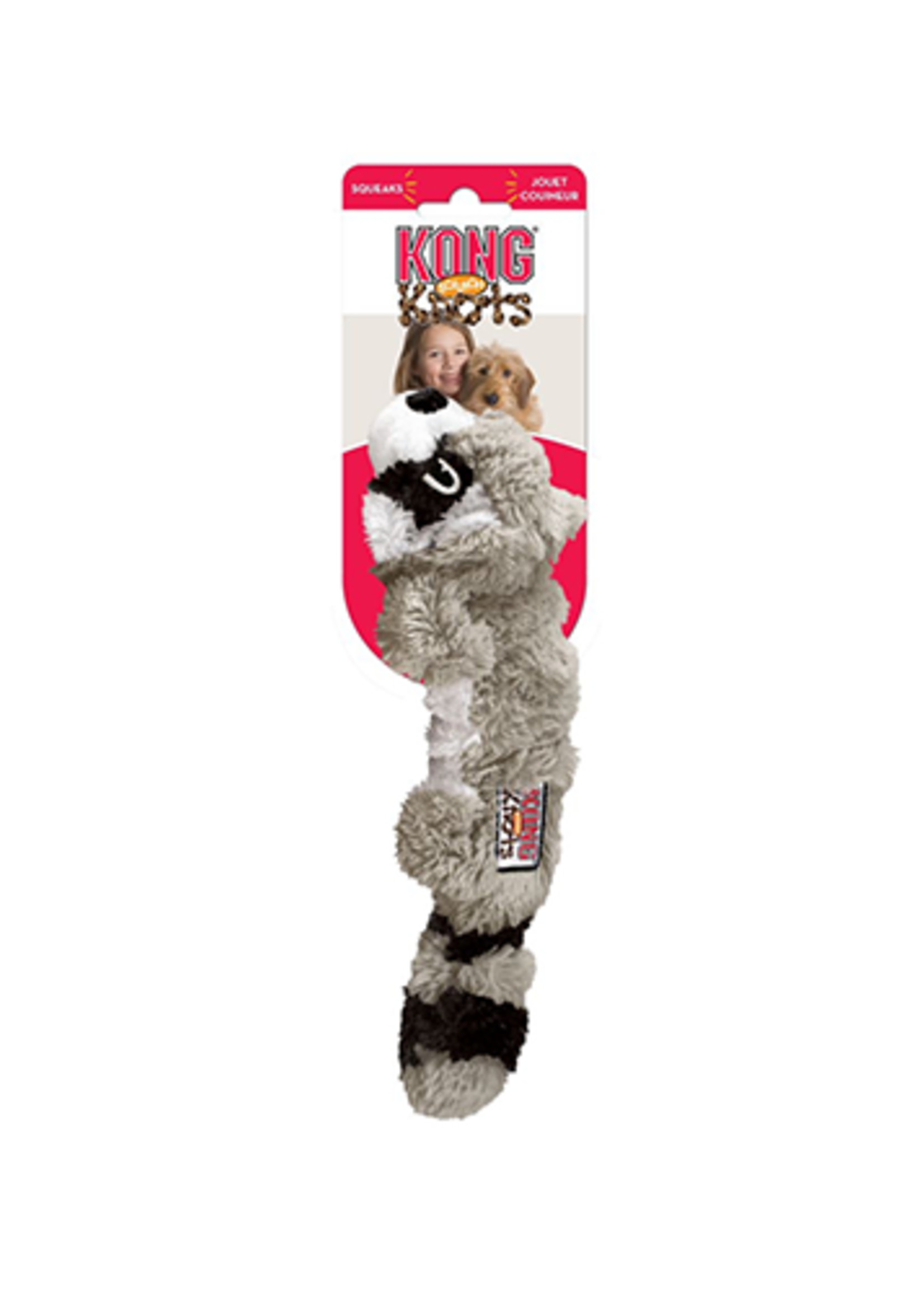 Kong® Kong Scrunch Knots Raccoon Small/Medium