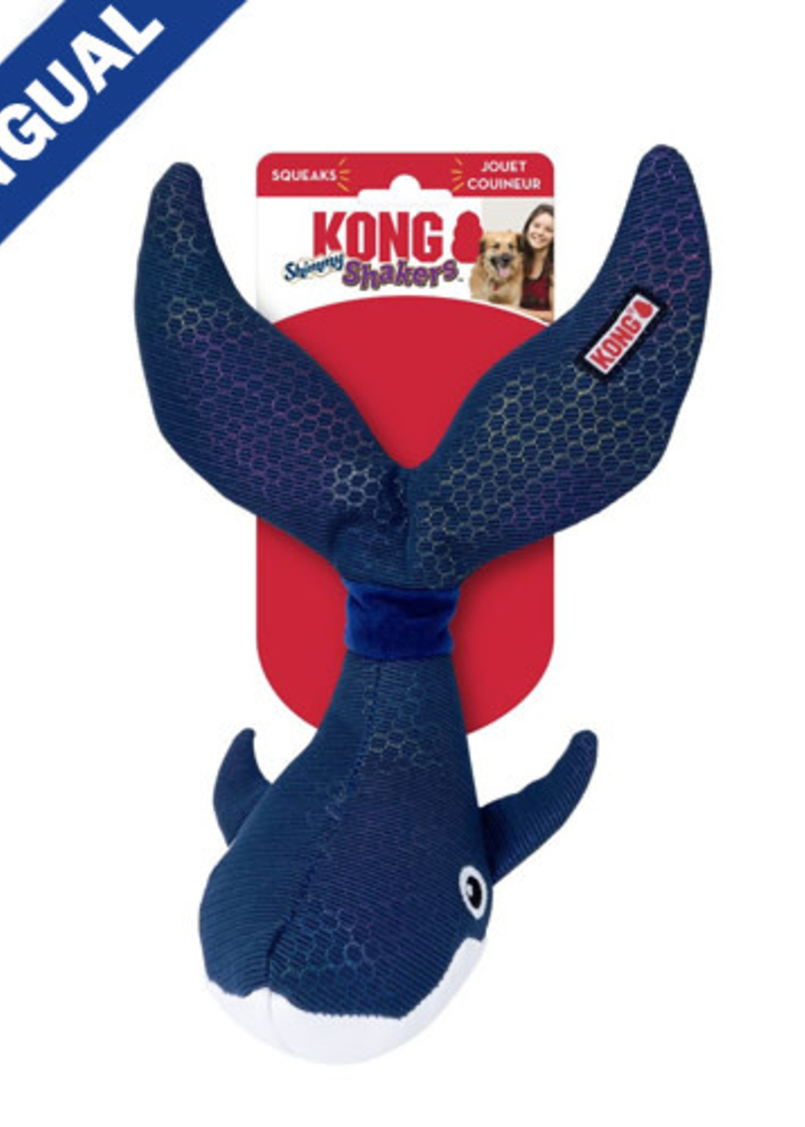 Kong® Kong Shimmy Shakers Whale Medium