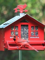 Perky Pet Squirrel Be Gone 2 Country Style Feeder (Red)