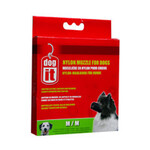 Dogit Nylon Dog Muzzle Med.Blk.5.5"