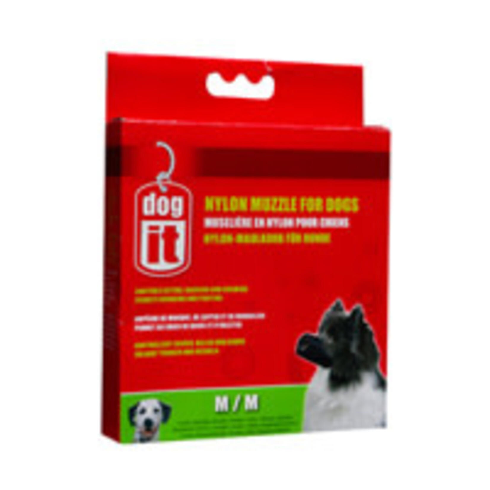 Dogit Nylon Dog Muzzle Med.Blk.5.5"