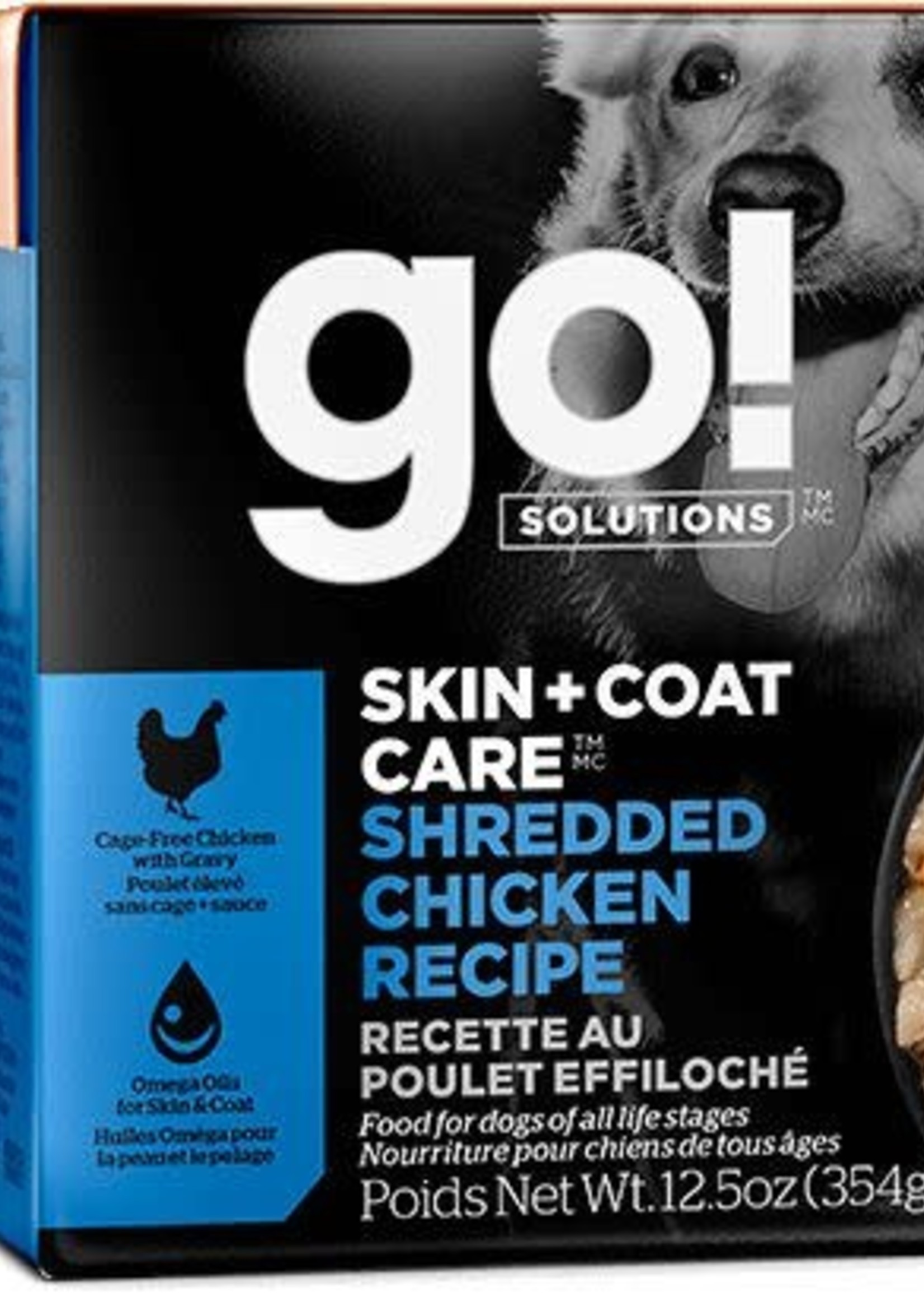 Go! Solutions GO! Dog Skin & Coat Shredded Chicken Dog 12.5oz