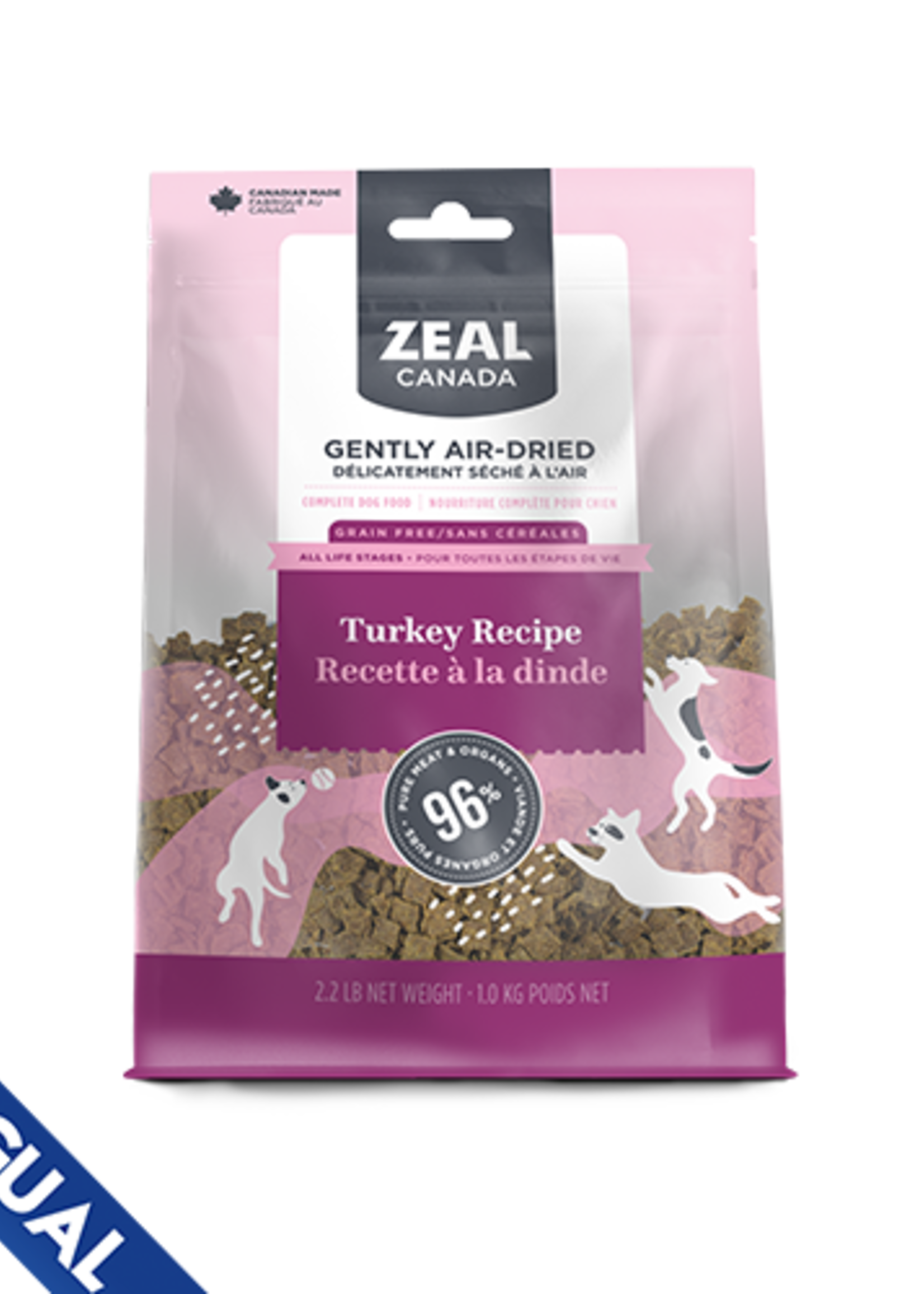 Zeal Dog Air Dried Turkey All Life Stages 2.2lb