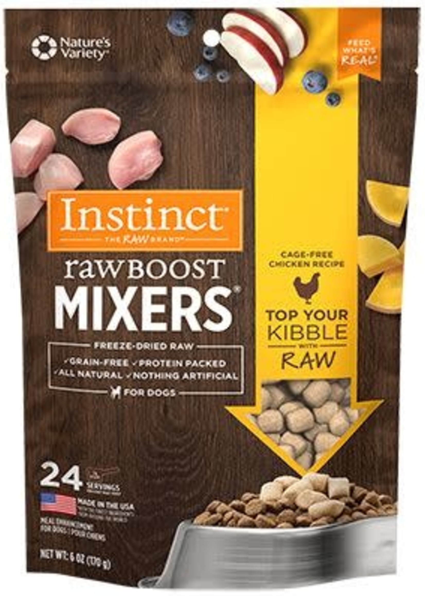 Nature's Variety Instinct Raw Freeze Dried Mixers For Dogs Chicken 6oz