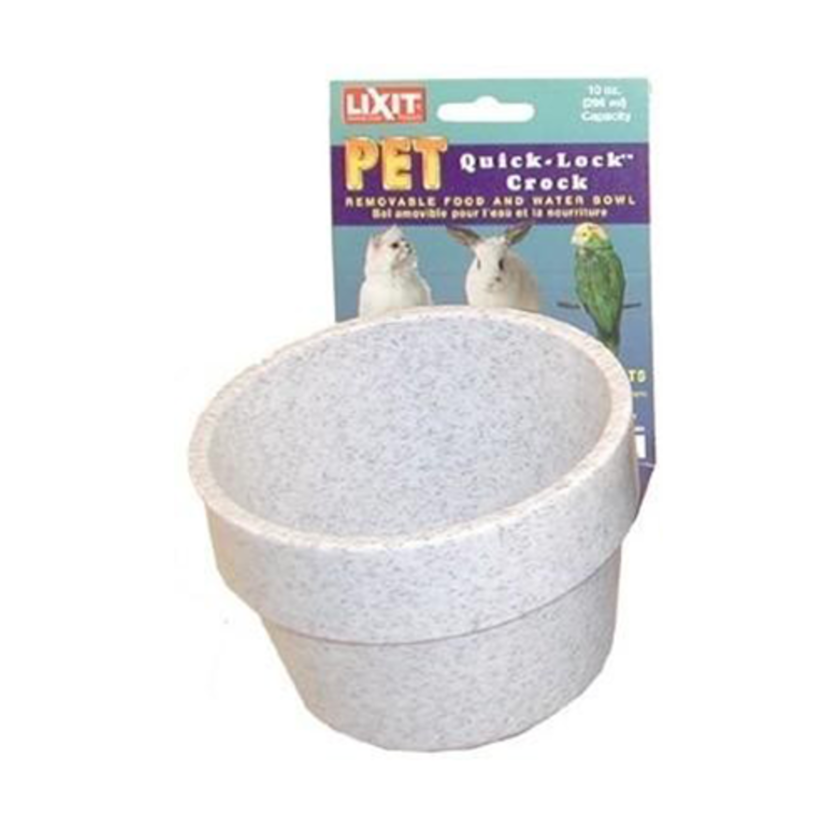 Lixit Quick Lock Crocks Granite 10 oz