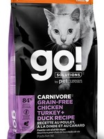 Go! Solutions GO! Cat Carnivore Grain Free Chicken Turkey Duck  8lb