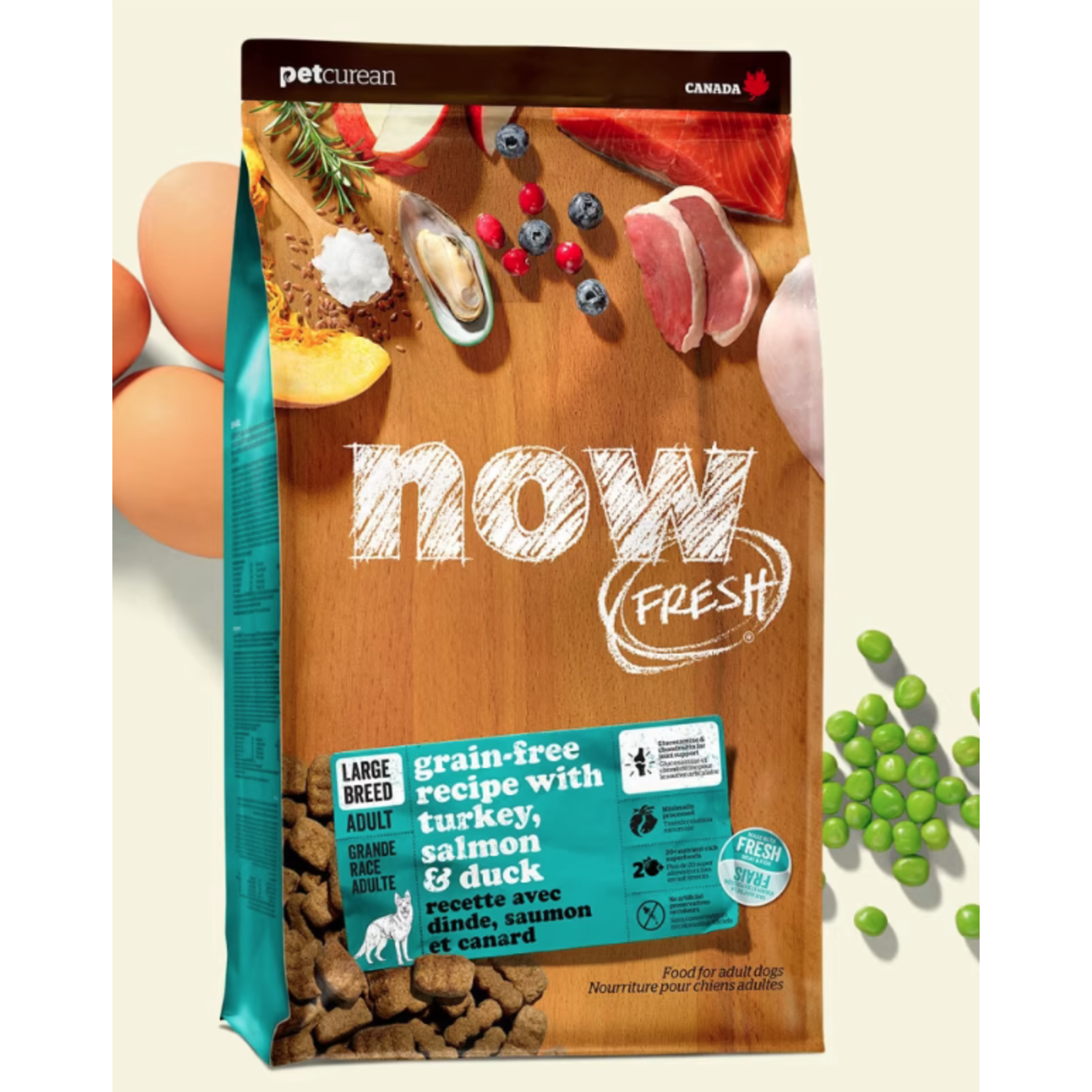 Now Fresh Now Fresh Grain Free Dog Adult Large Breed Turkey Salmon Duck 25lb