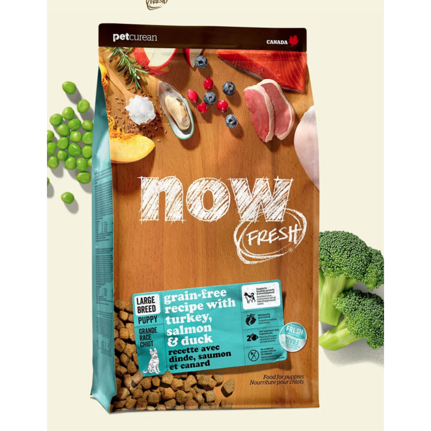 Now Fresh Now Fresh Grain Free Puppy Large Breed Turkey Salmon Duck 25lb