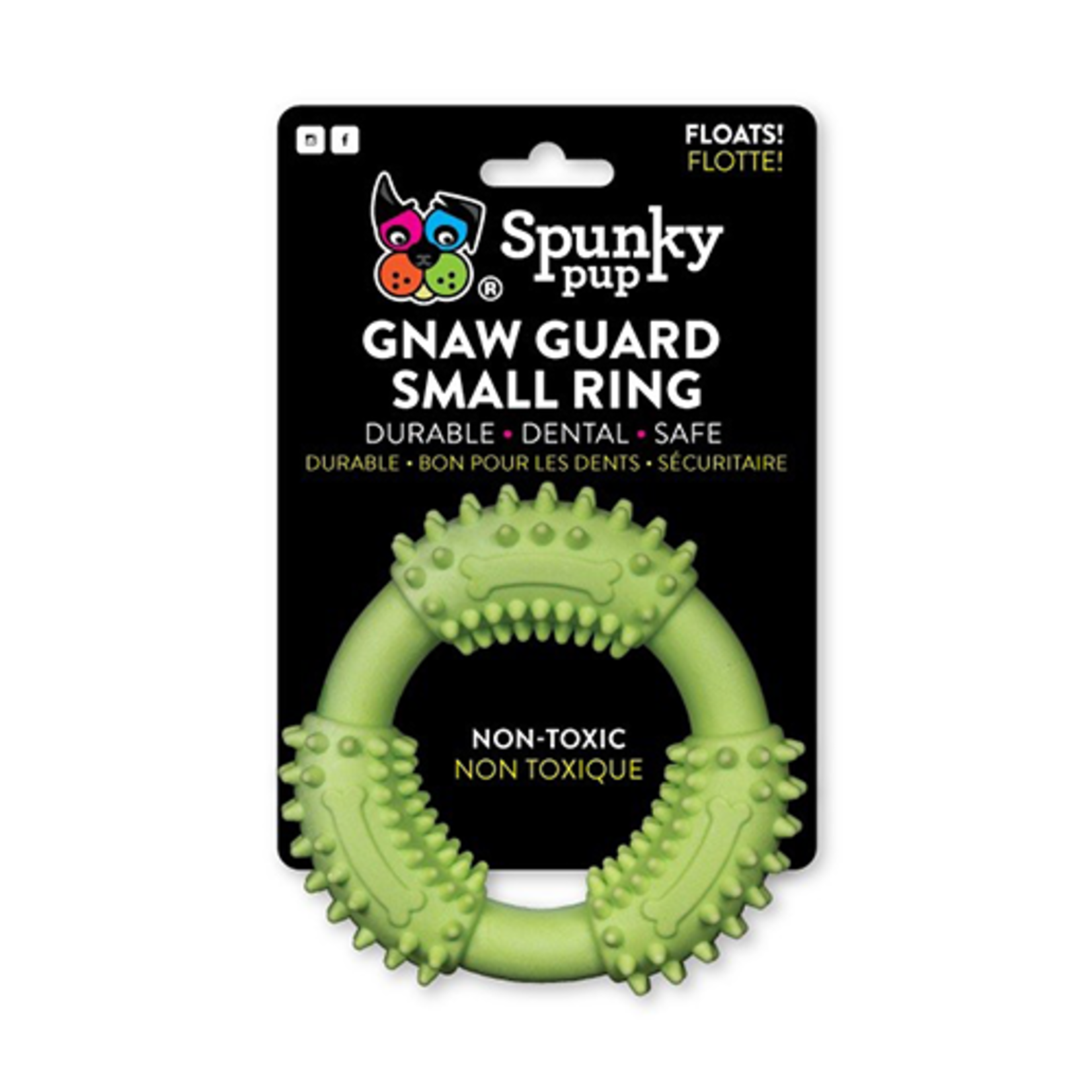 Spunky Pup Spunky Pup Gnaw Guard Foam Rings Dog Toy Small