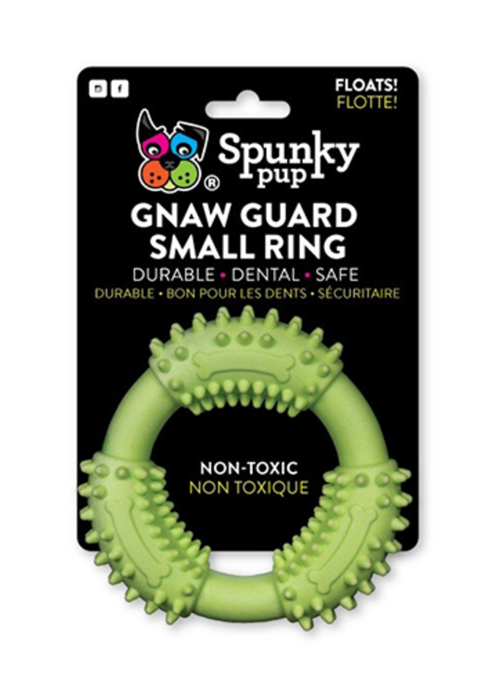 Spunky Pup Spunky Pup Gnaw Guard Foam Rings Dog Toy Small