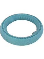 Totally Pooched Chew n' Tug Rubber Ring 6.5" Teal