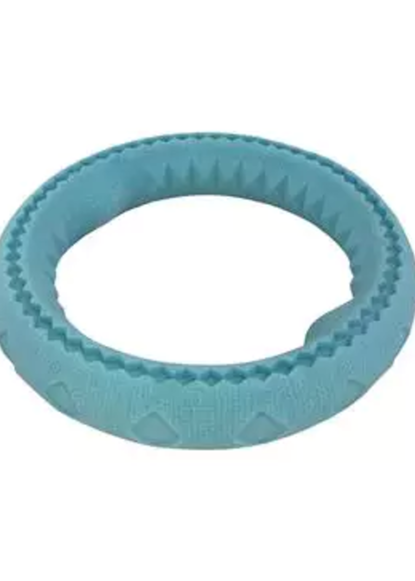 Totally Pooched Chew n' Tug Rubber Ring 6.5" Teal