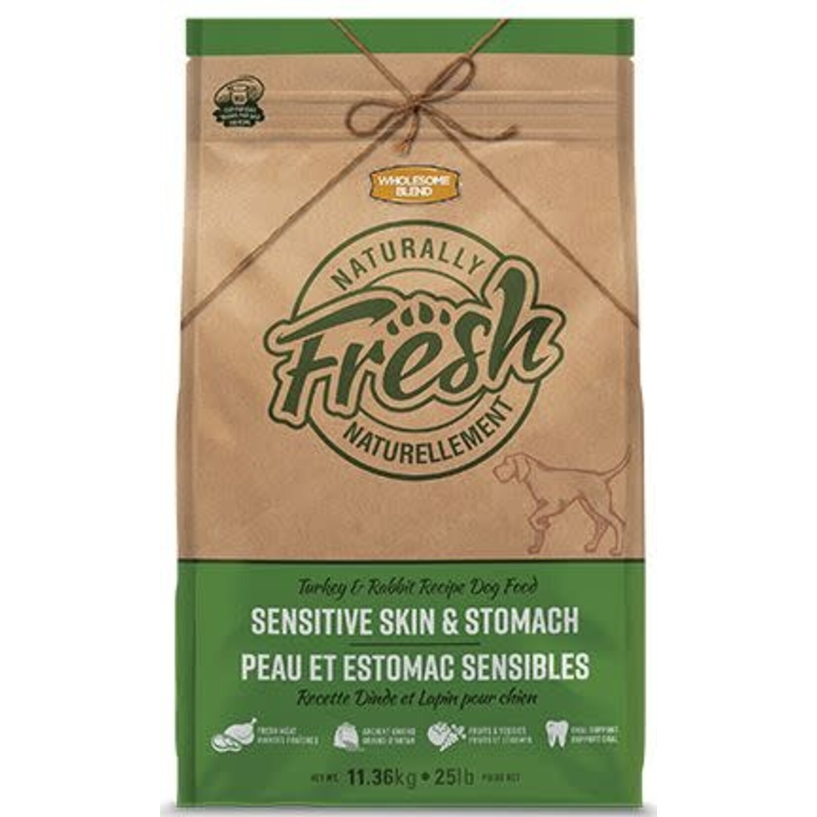 Wholesome Blend Wholesome Blend Naturally Fresh Turkey & Rabbit Senstve Skin Stomach 11.36kg