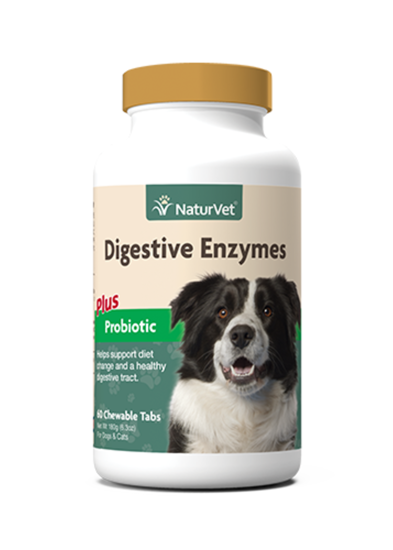 NaturVet NaturVet Digestive Enzymes with Prebiotics & Probiotics Chewable Tablets 60 ct