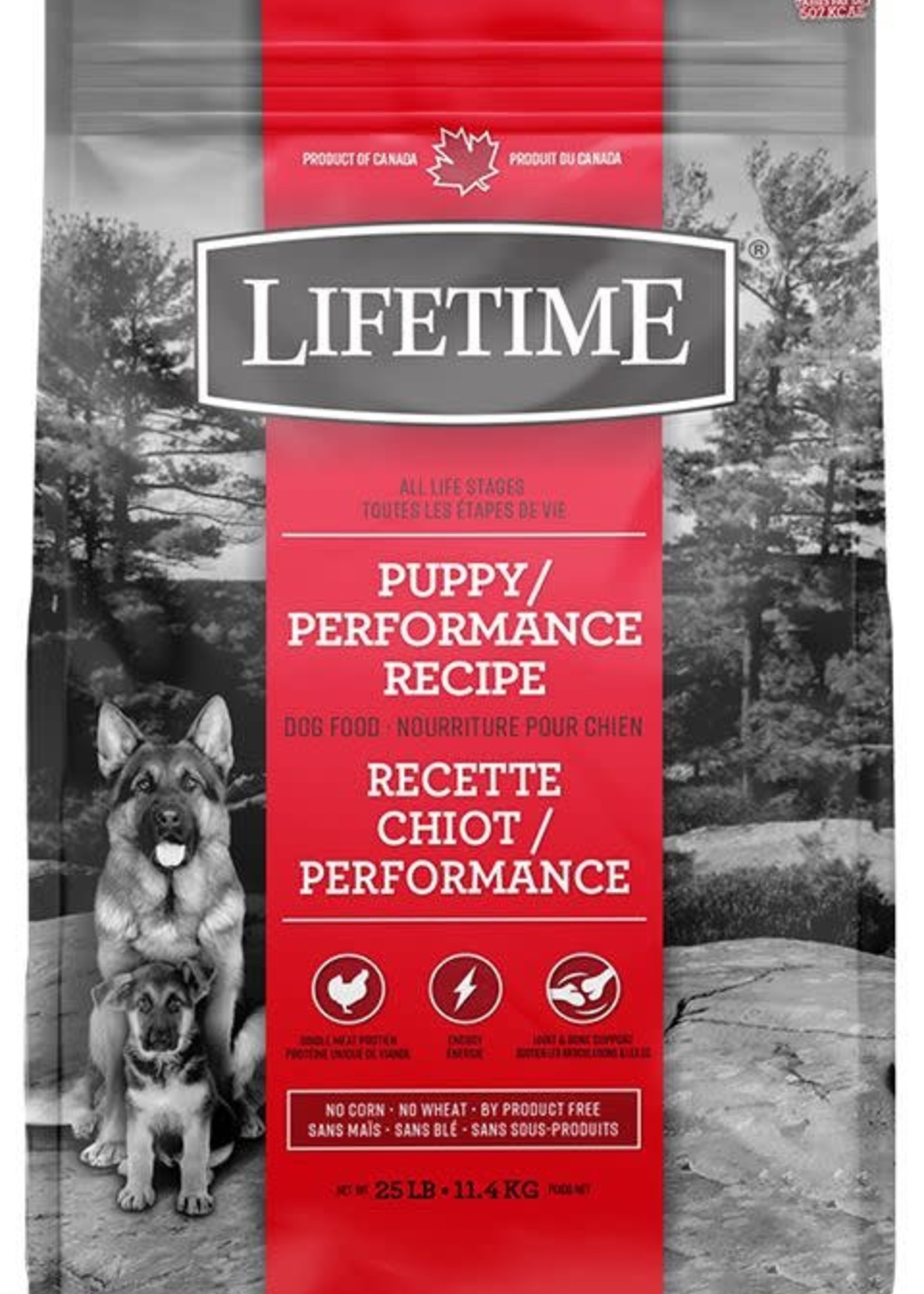 Lifetime All Life Stages Puppy Performance Dog Food 11.4kg Heritage
