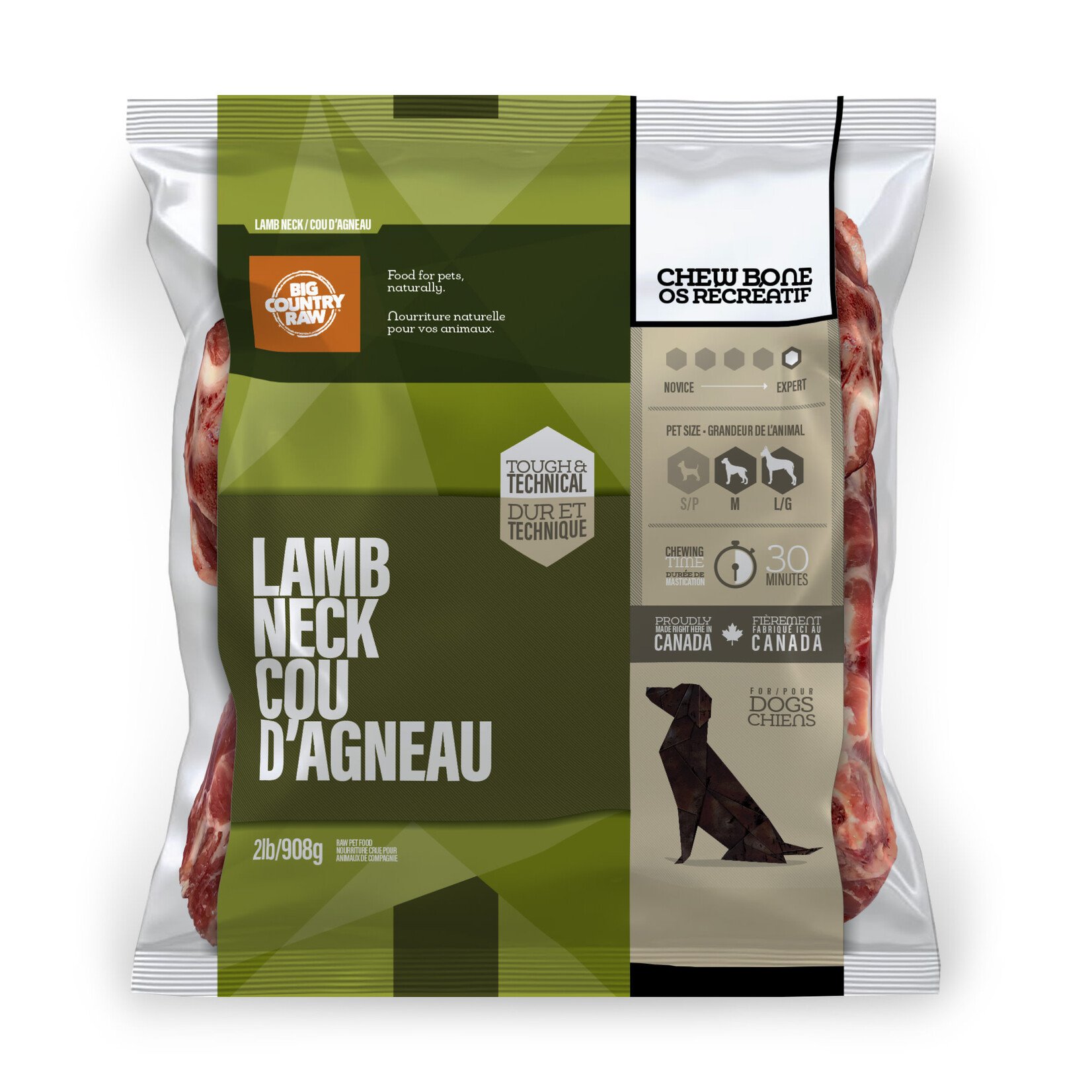 Big Country Raw Big Country Raw Lamb Neck Bone 2lb