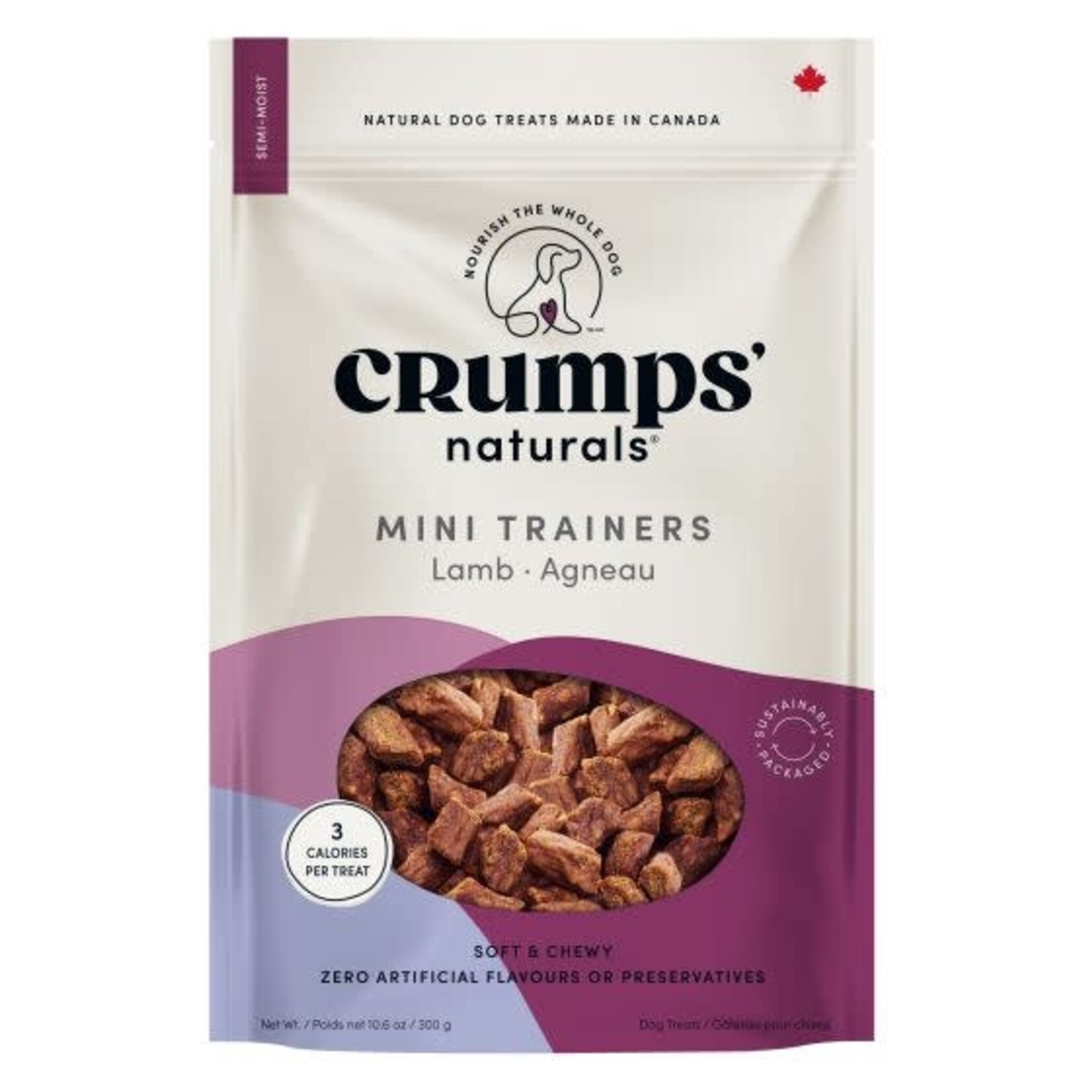 CRUMPS' NATURALS® Crumps Mini Trainers Lamb Semi Moist Dog 10.5oz