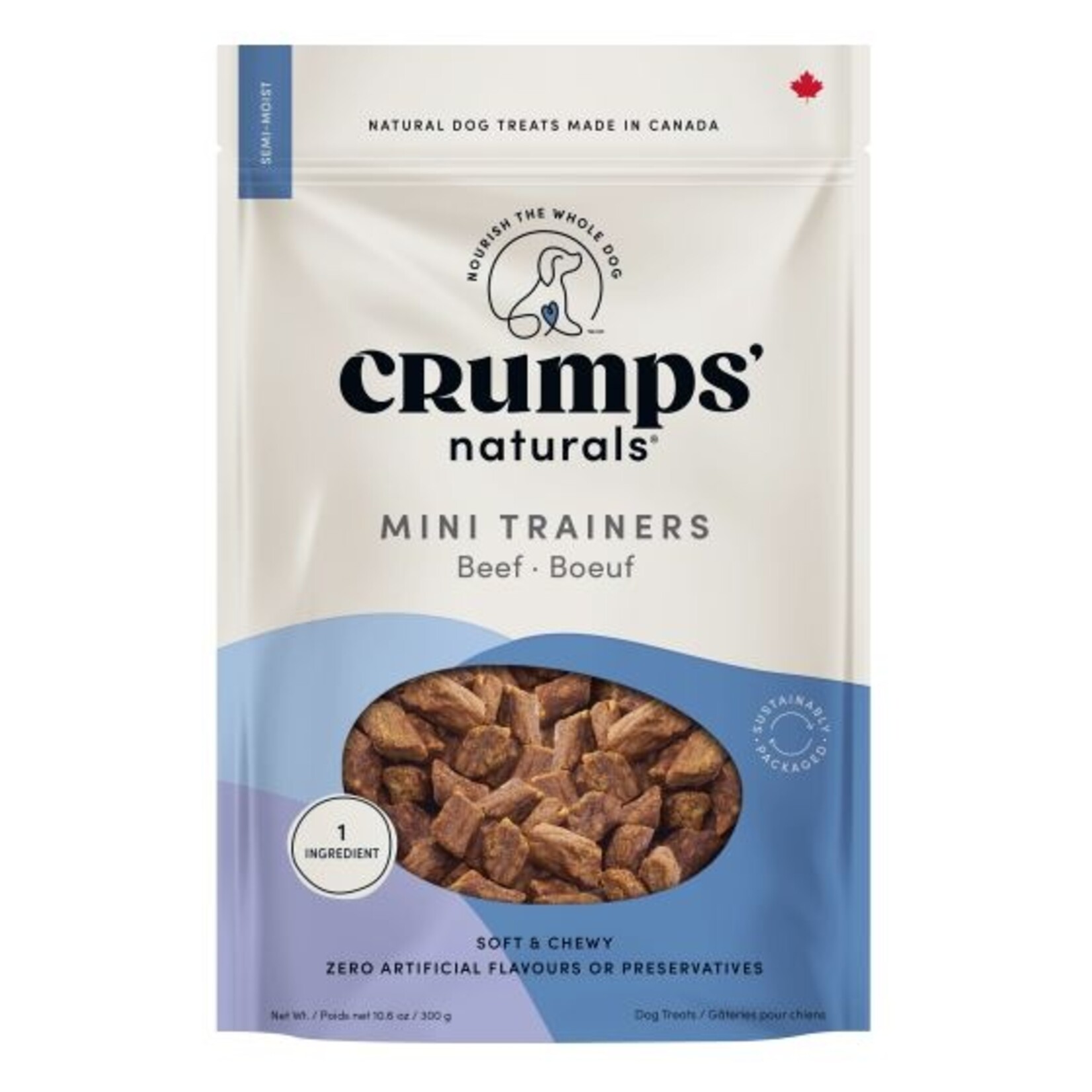 CRUMPS' NATURALS® Crumps' Mini Trainers Beef Semi- Moist 10.5oz