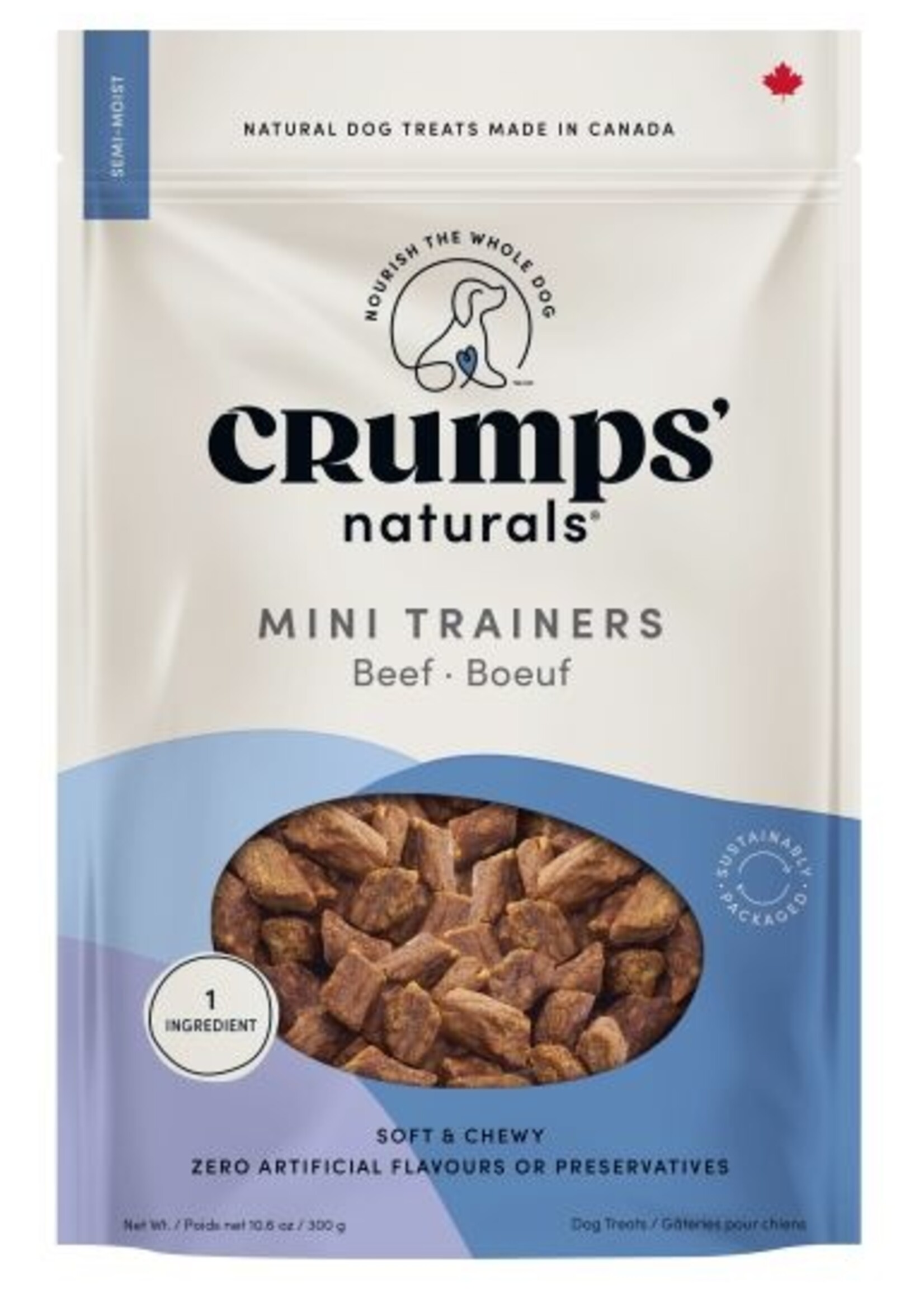 CRUMPS' NATURALS® Crumps' Mini Trainers Beef Semi- Moist 10.5oz