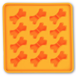 Messy Mutts Messy Mutts Framed Silicone Treat Maker Orange
