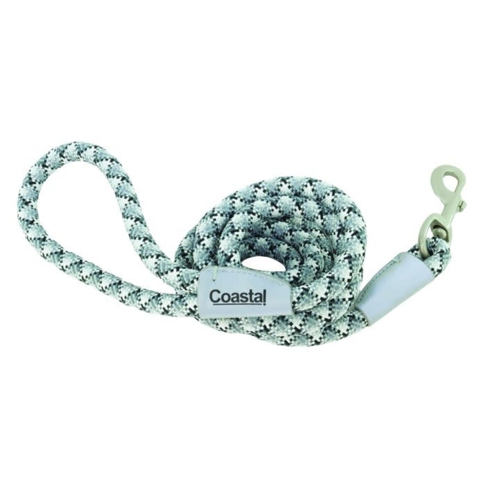 Coastal® Pro® Active Woven Reflective Rope Leash, Grey Scale, 1" x 6' Dog 1pc