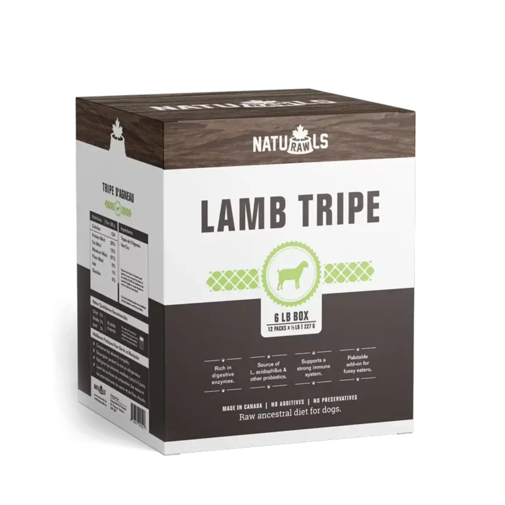 NatuRAWLs NatuRAWls Lamb Tripe 6lbs