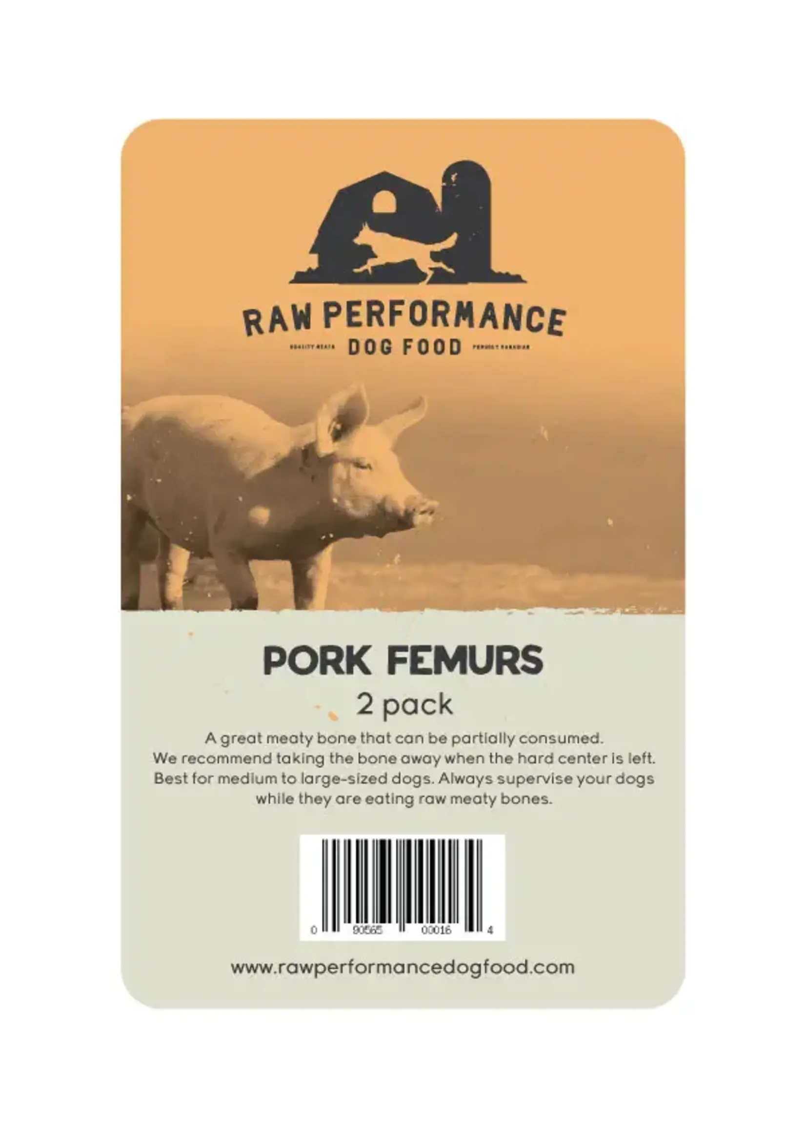 Raw Performance Pork Femurs (2 pack)