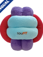 Fou Fou foufouBRANDS™ fouFIT™ Hide 'n Seek Knotted Snuffle Ball Blue, Red & Purple Large Dog Toy