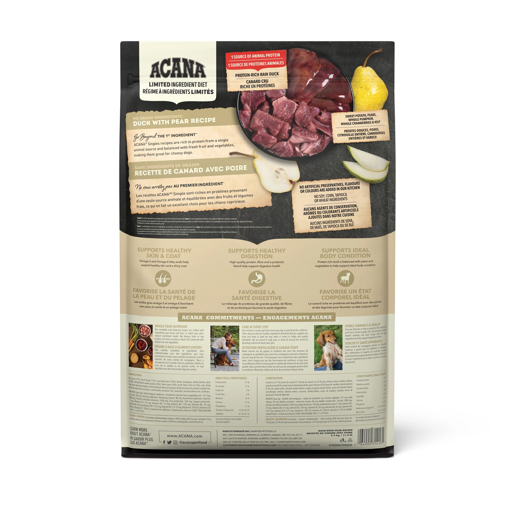 Acana® Acana Dog Singles Duck with Pear 5.4 kg
