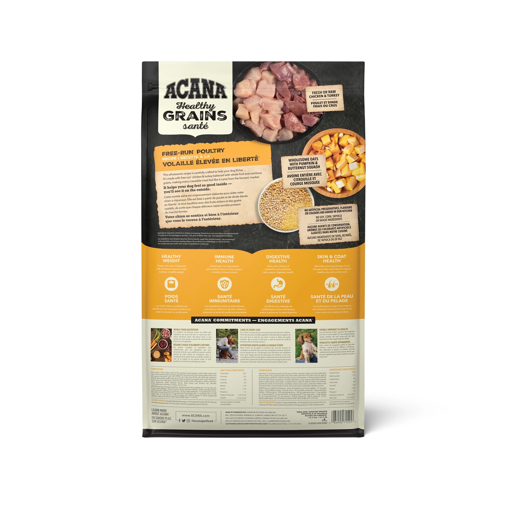 Acana® Acana Healthy Grains Free-Run Poultry Adult Dog 10.2kg