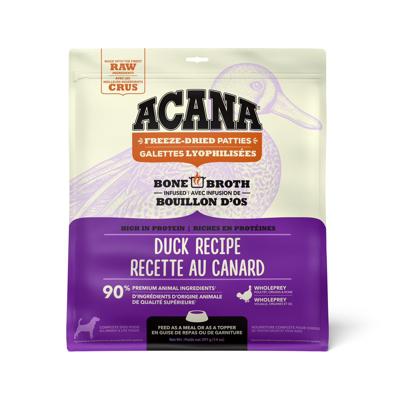 Acana® Acana Freeze-Dried Patties Duck 397g